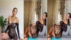 Putinha sexy provocante com o seu vesti transparente