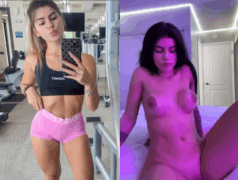 Thaissa Fit ficou peladinha e enfiou o plug no seu cuzinho