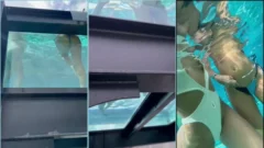 Amigas bem gostosinhas na piscina molhadinhas