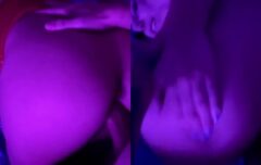 Morena safada dando a buceta e o cuzinho em vídeo amador feito em casa