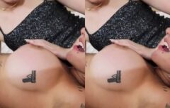 Ruiva peituda dando prazer intenso ao casal de amigos em uma noite de safadeza