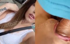 Safada do bloquinho de carnaval deixando um desconhecido tocar na buceta molhada enquanto rebola