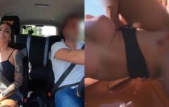 Aluna safada faz de tudo com o professor de auto escola para garantir a carteira de motorista