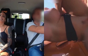 Aluna safada faz de tudo com o professor de auto escola para garantir a carteira de motorista