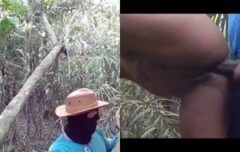 Índia fogosa dando o cu na mata com tesão selvagem