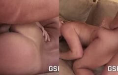 Loira ardente prova que é uma safada em vídeo hardcore levando gozada no rosto