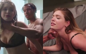 Loirinha submissa explorando fantasias quentes no quarto até gozar gostoso