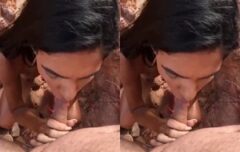 Milf magrinha ardendo de tesão fudendo com dois caras na praia de Tambaba