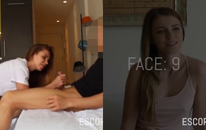 Novinha safada dando o bucetão rosado para o fotógrafo no estúdio até gozar gostoso