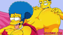 Pornô os Simpsons com a Marge transando forte