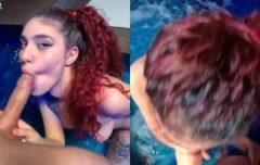 Ruiva casada fogosa dando pra valer para o personal na hidromassagem